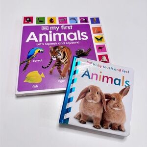 Bundle of 2 Books: My First Animals & Touch and Feel Animals
